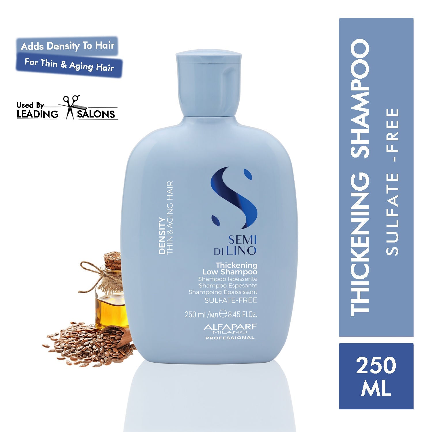 ALFAPARF MILANO Thickening Shampoo For Hairfall Thinning, Thin & Dry Hair, 250ml, Buy from Indicrest
