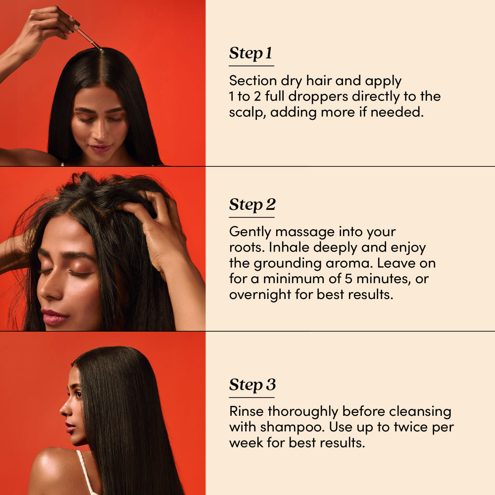 Fable & Mane Holiroots Treatment Oil With Ashwagandha & Amla For Hydration & Healthier Hair, 55ml