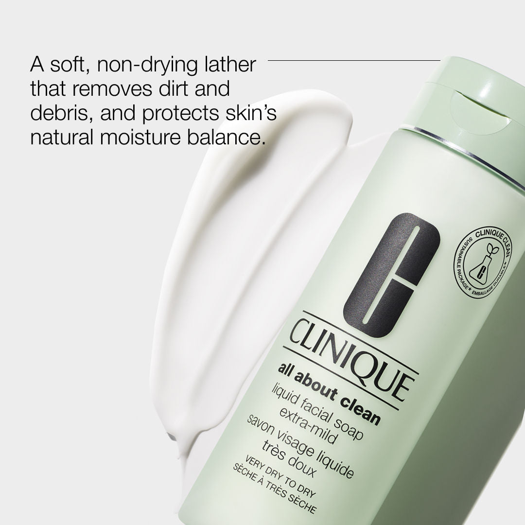 Clinique Liquid Facial Soap Extra Mild - Very Dry to Dry Skin, Facewash, 200ml