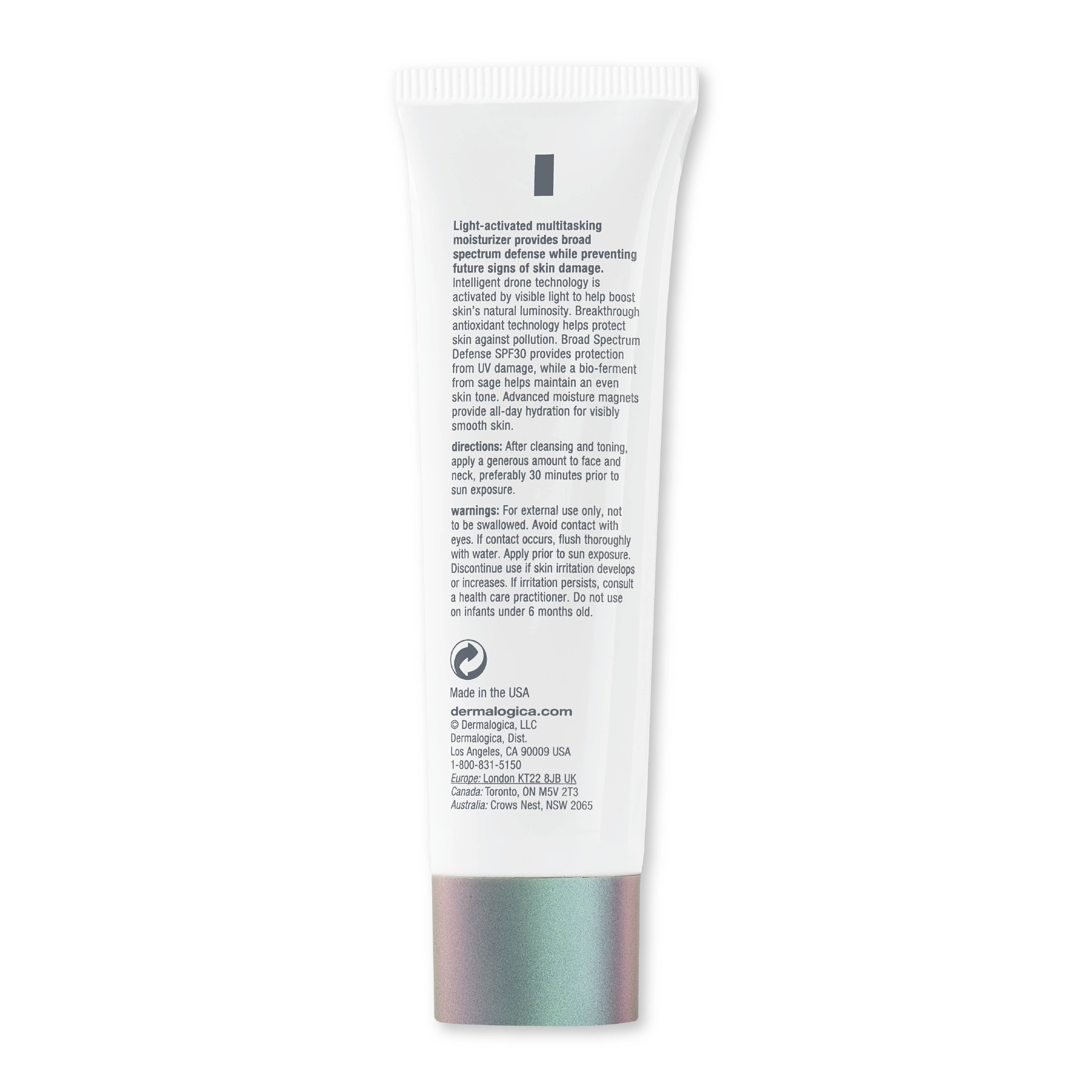 Dermalogica Prisma Protect SPF30 Face Moisturiser & Sunscreen With Sage & Green Tea, 50ml
