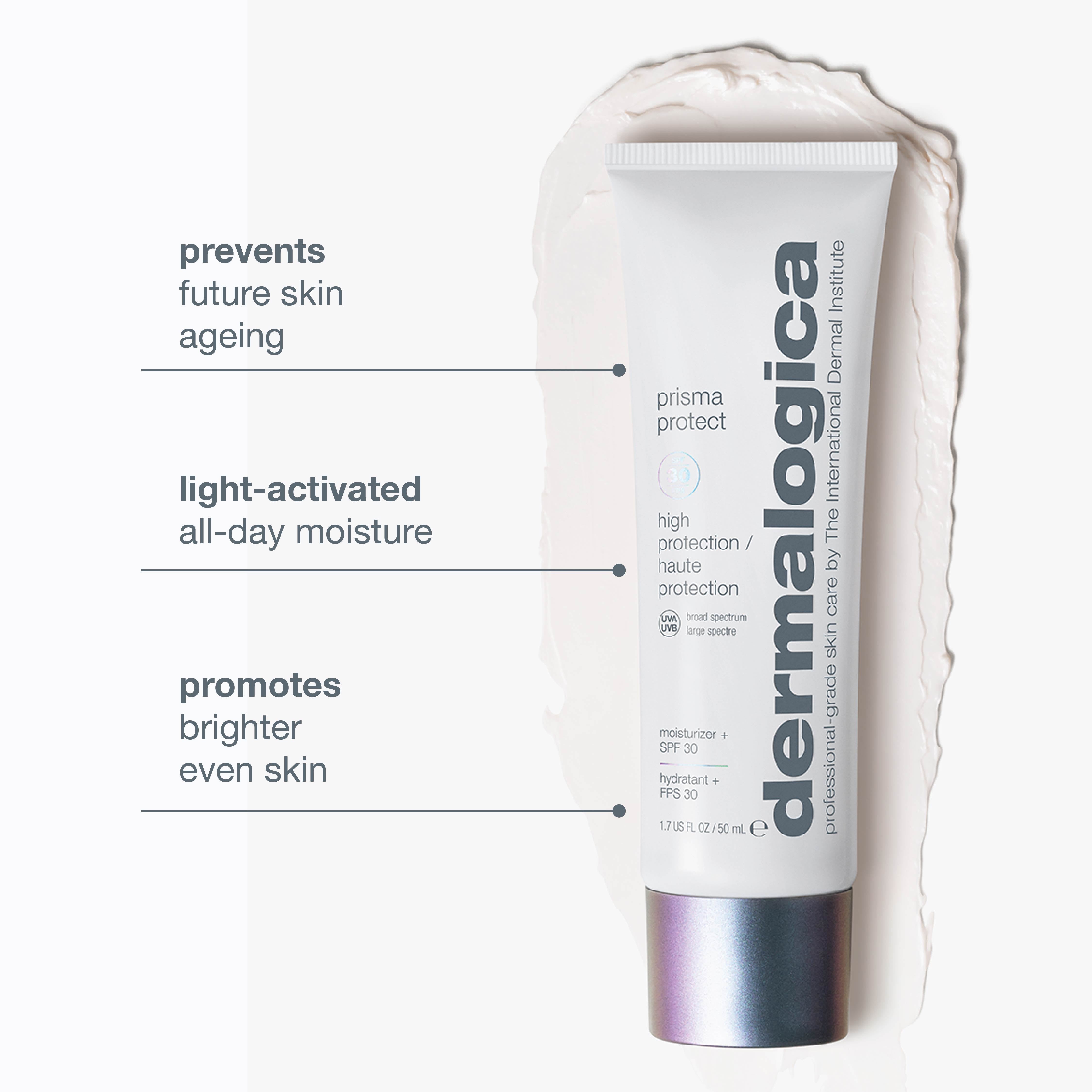 Dermalogica Prisma Protect SPF30 Face Moisturiser & Sunscreen With Sage & Green Tea, 50ml