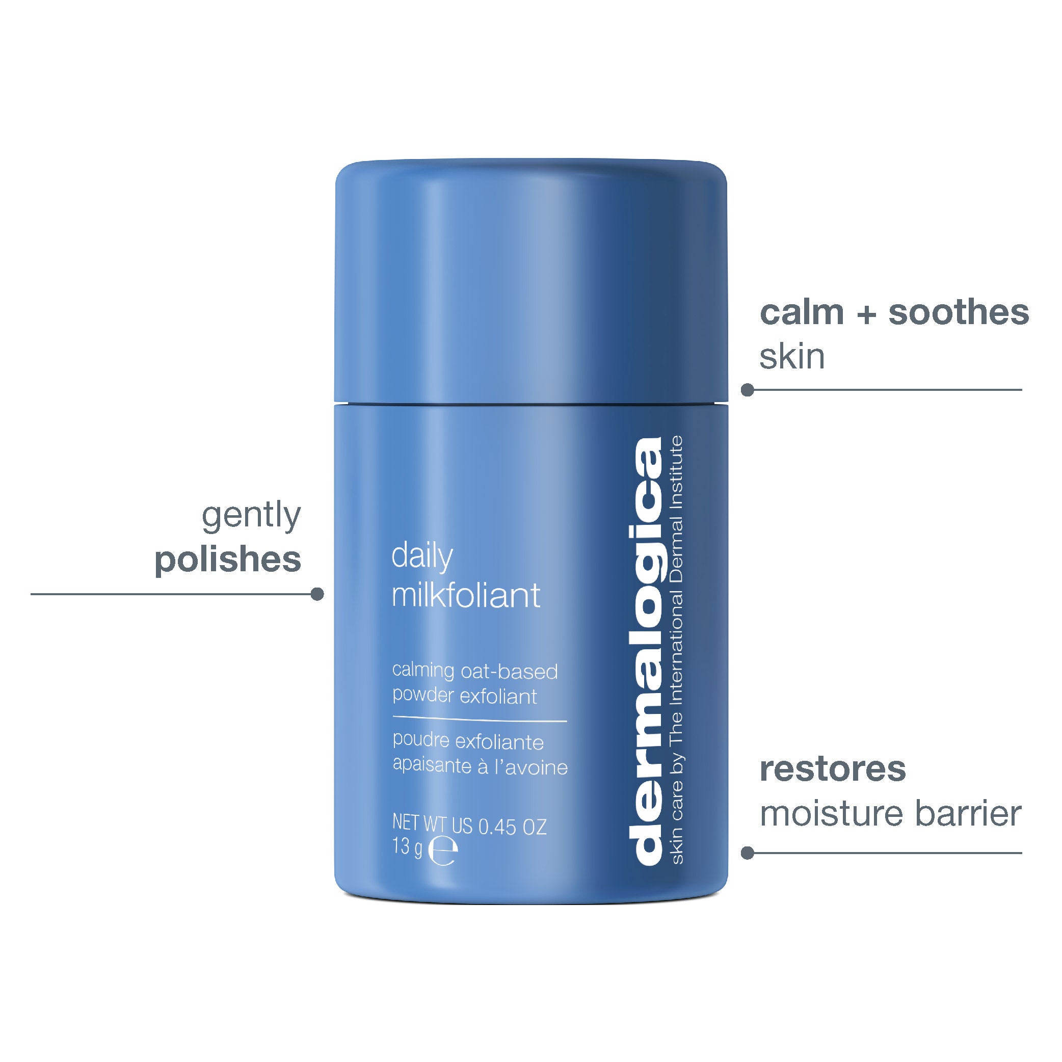 Dermalogica Daily Milkfoliant Gentle Oat-Based Powder Exfoliant Vegan, 13 g