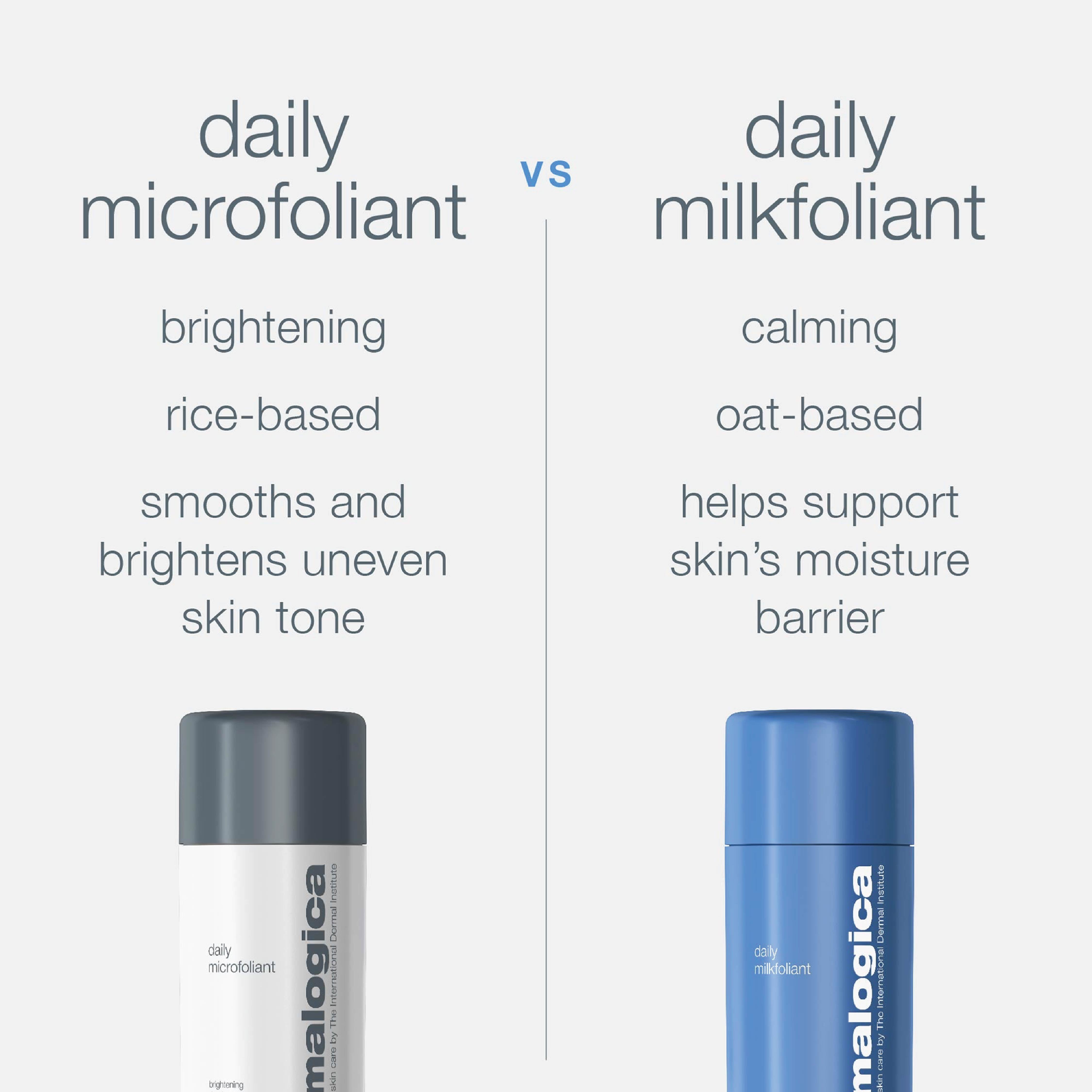 Dermalogica Daily Milkfoliant Gentle Oat-Based Powder Exfoliant Vegan, 13 g