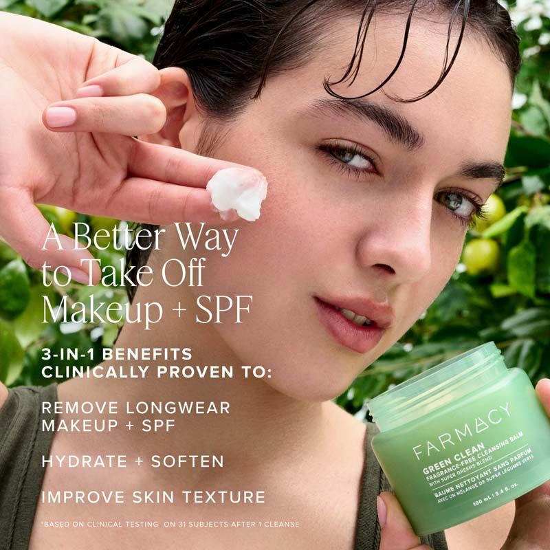 Farmacy Beauty Clearly Clean Makeup Removing Cleansing Balm, 100ml