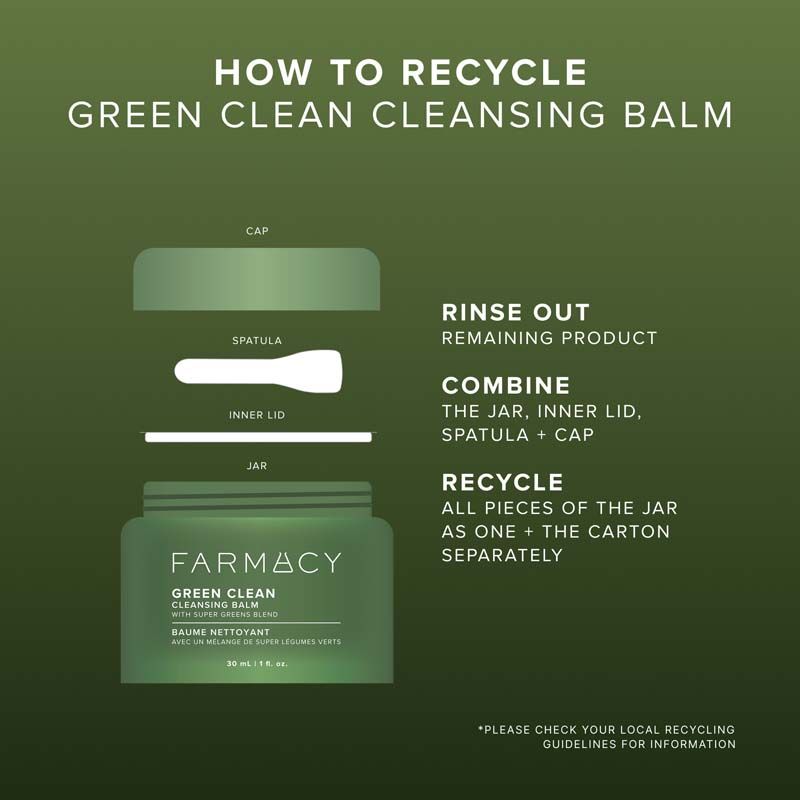 Farmacy Beauty Green Clean Makeup Removing Cleansing Balm, 100ml