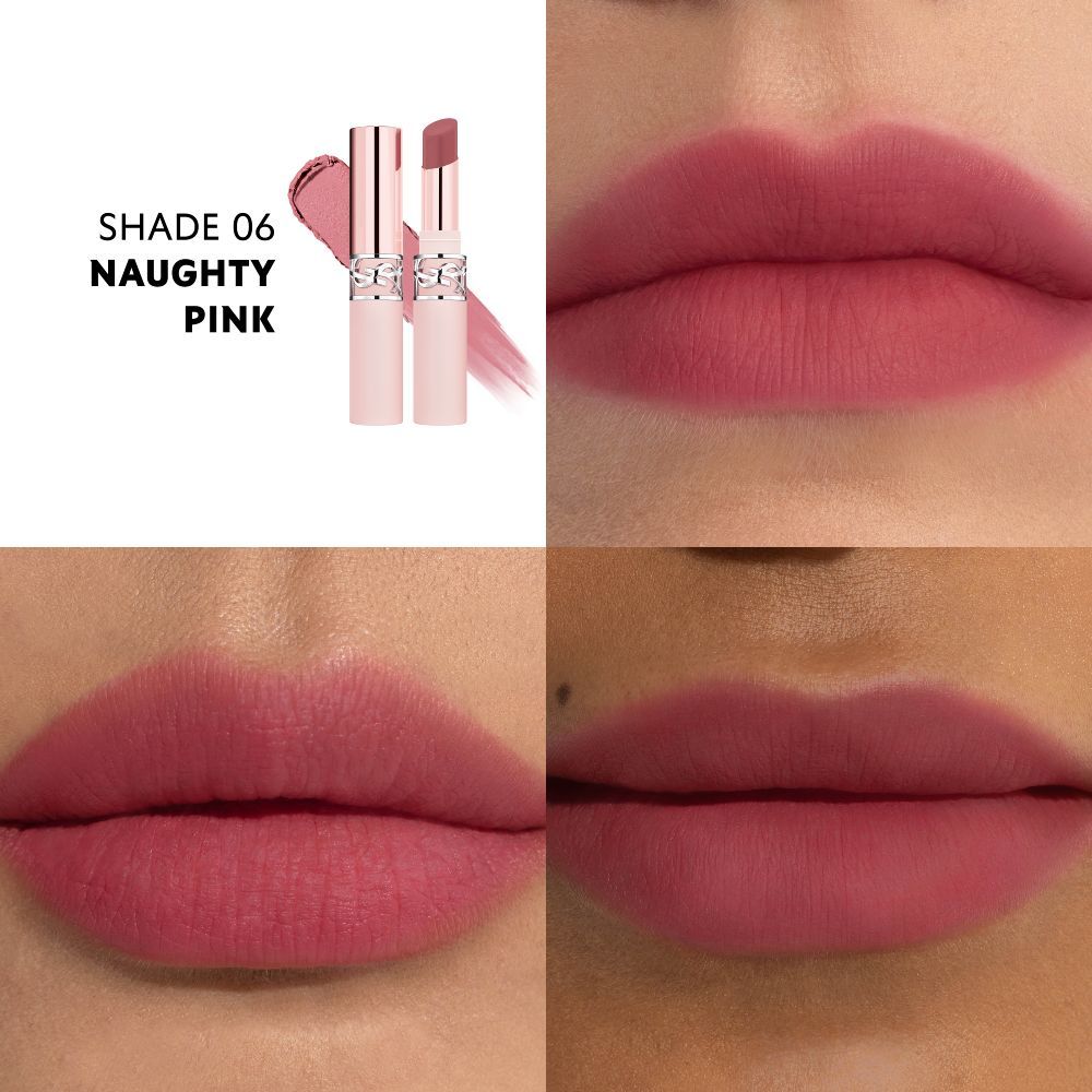 Yves Saint Laurent Lovenude Lip Blusher Soft Blurring Matte Lipstick - 06 Naughty Pink, 3g