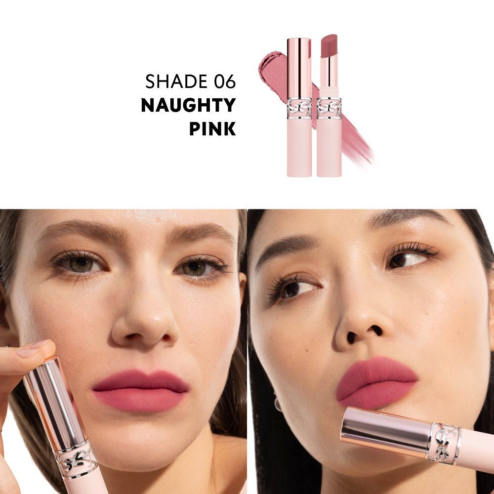 Yves Saint Laurent Lovenude Lip Blusher Soft Blurring Matte Lipstick - 06 Naughty Pink, 3g