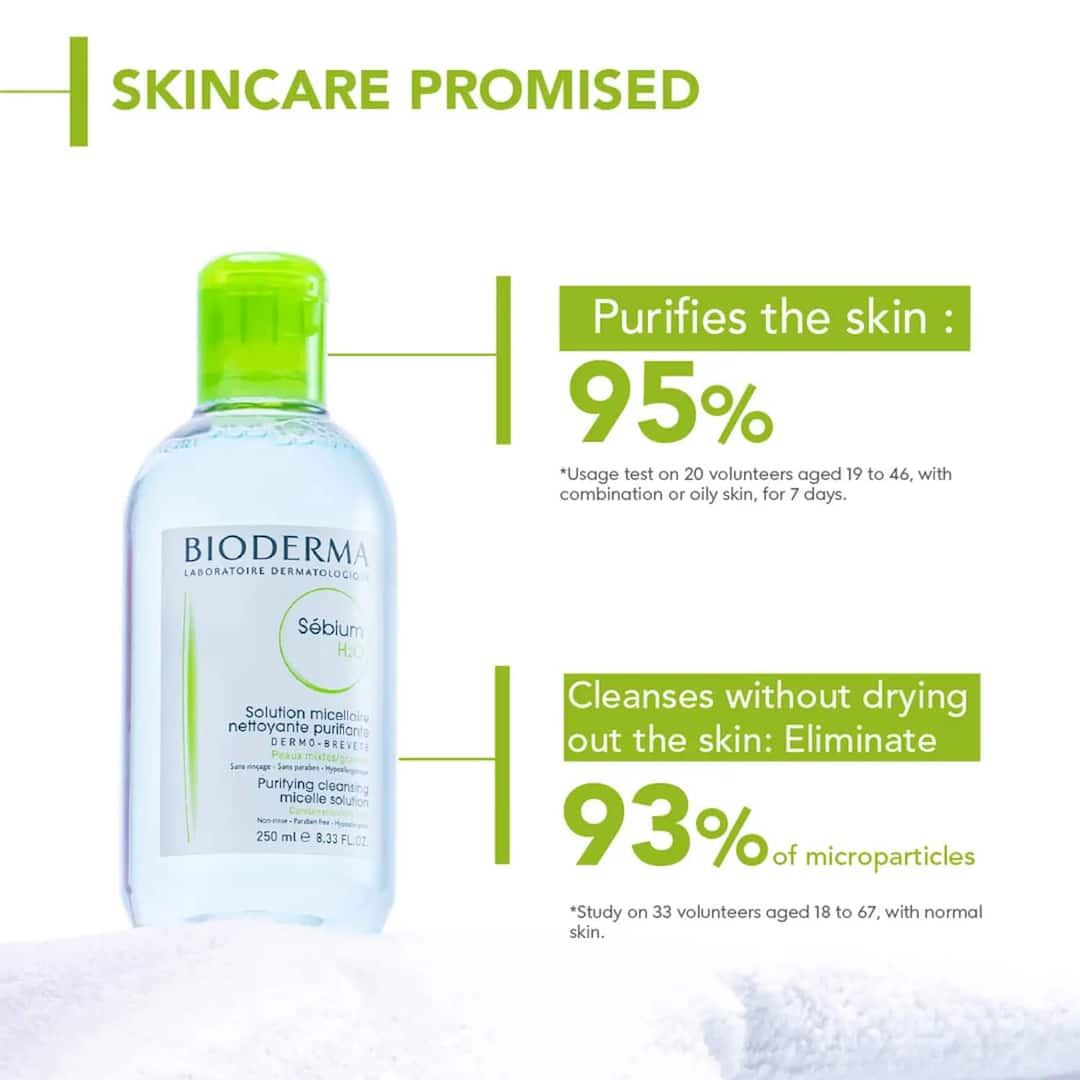 Bioderma Sebium H2O Purifying Micellar Water & Makeup Remover – 250ml5