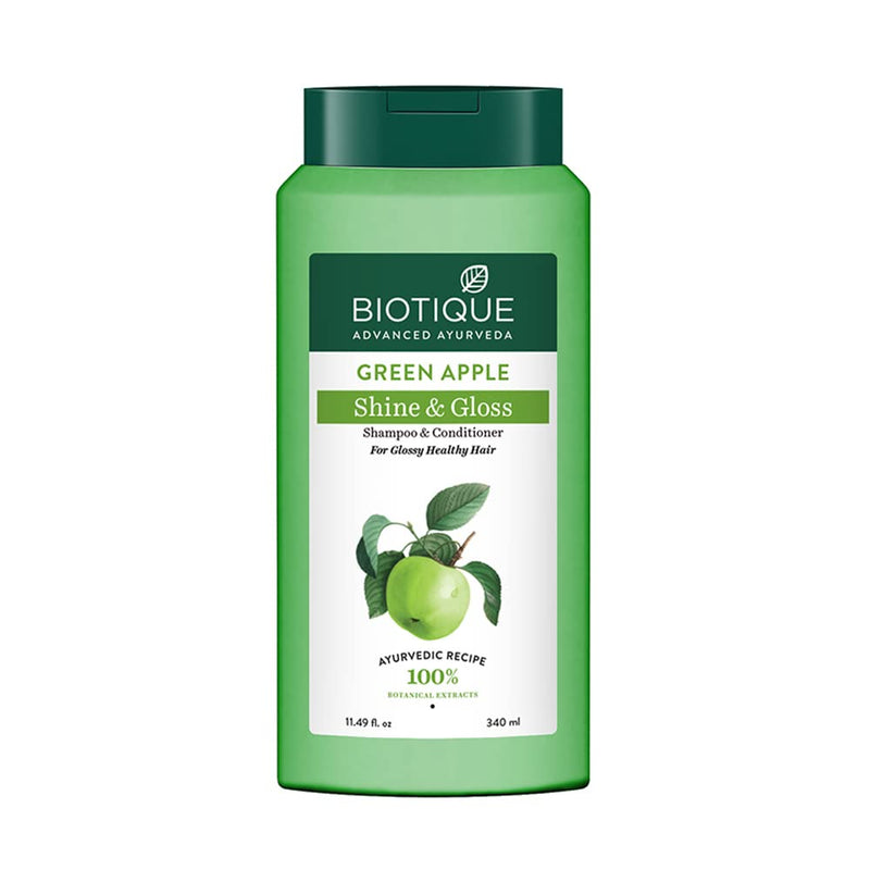 Biotique Green Apple Shmp & Cndtnr 340ml - Indicrest Buy at Indicrest
