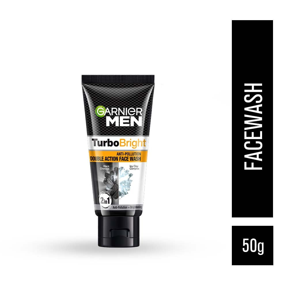 Buy Garnier Men Face Wash 50g – Turbo Bright Anti-Pollution