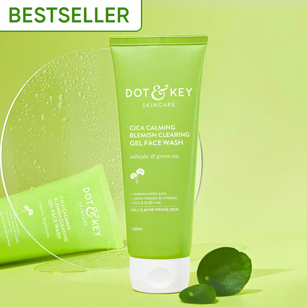 Dot & Key Cica Calming Blemish Clearing Face Wash, 100ml - Indicrest Buy at Indicrest