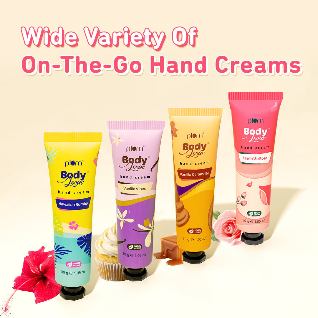 Plum Feelin' So Rose Hand Cream by Plum Body Lovin' | Ultra Moisturizing With Shea Butter | Fresh Rose Fragrance With A Musky Twist | Non-Greasy & Lightweight, 30g Buy at Indicrest Image 7