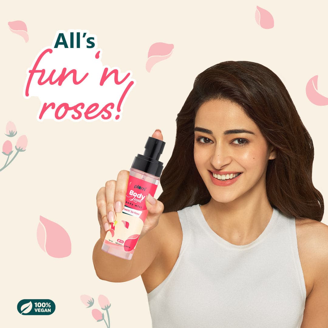 Plum Feelin' So Rose Body Mist by Plum BodyLovin' | Long Lasting | Travel-Friendly | Musky Rose Fragrance | Perfume Body Spray, 150ml Buy at Indicrest Image 13