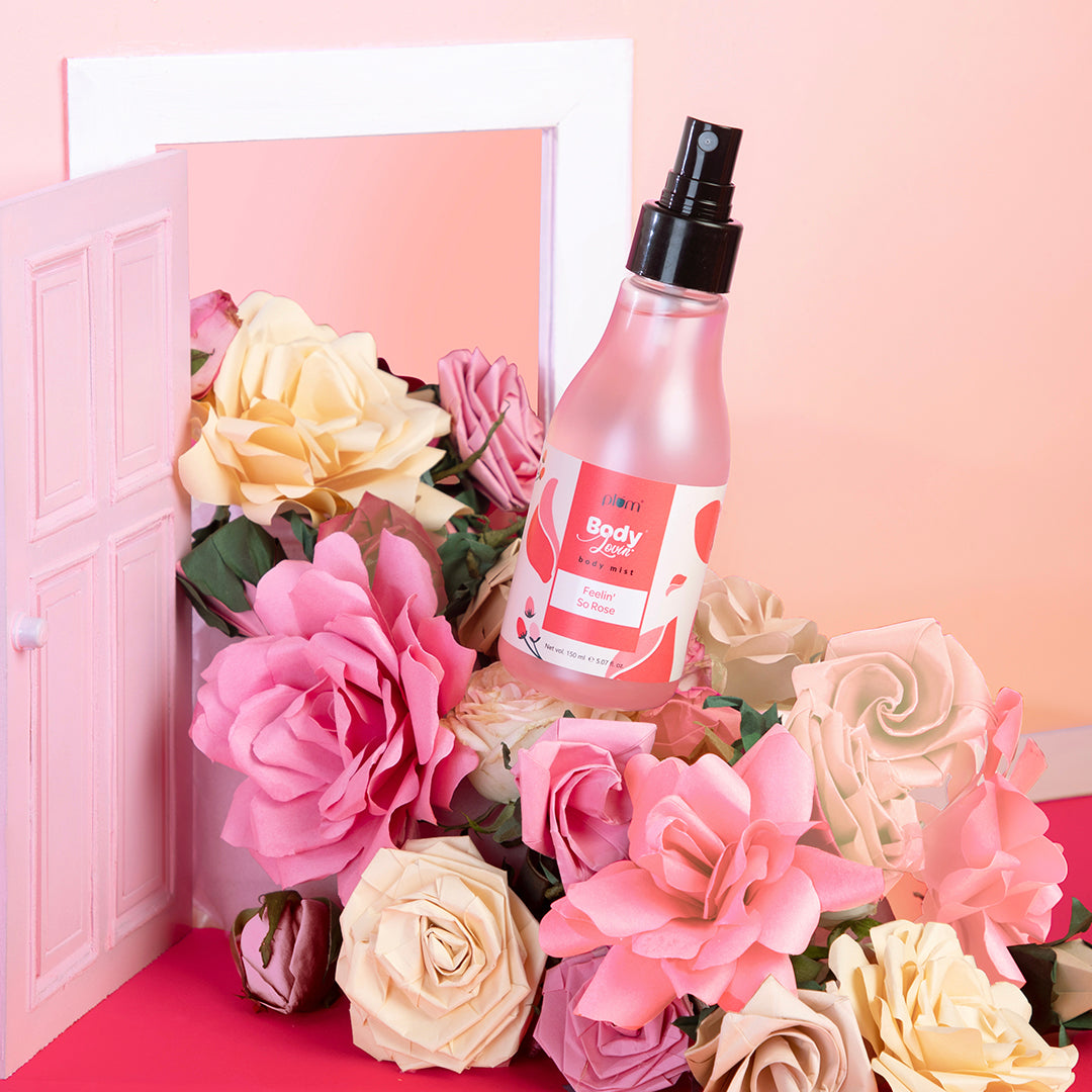 Plum Feelin' So Rose Body Mist by Plum BodyLovin' | Long Lasting | Travel-Friendly | Musky Rose Fragrance | Perfume Body Spray, 150ml Buy at Indicrest