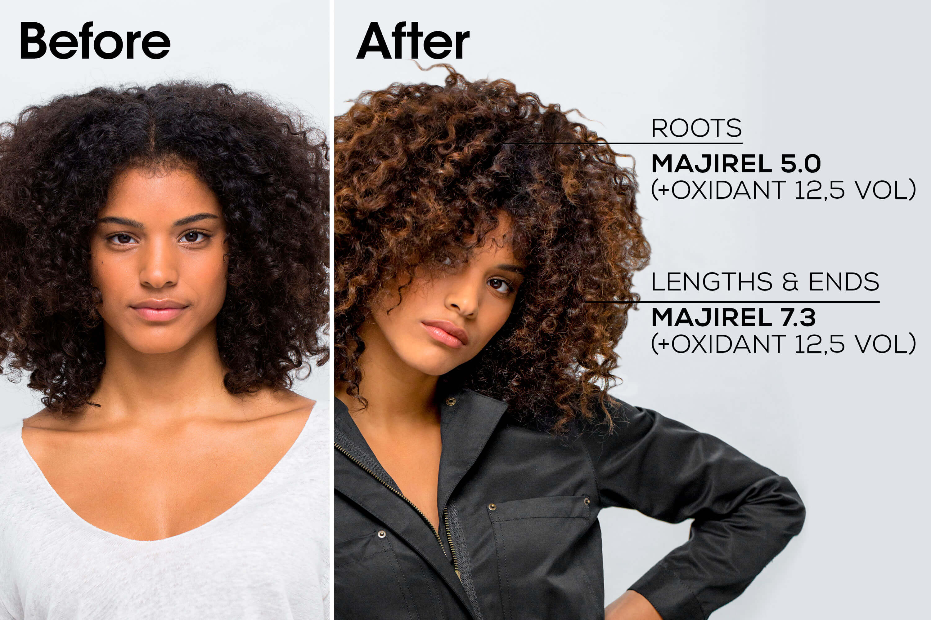 Model with glossy mahogany brown hair (shade 5.52) Buy at Indicrest Image 13