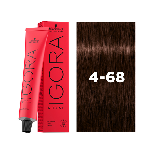Schwarzkopf Professional Igora Royal 4-68 Medium Brown Chocolate Red, 60ml Buy at Indicrest