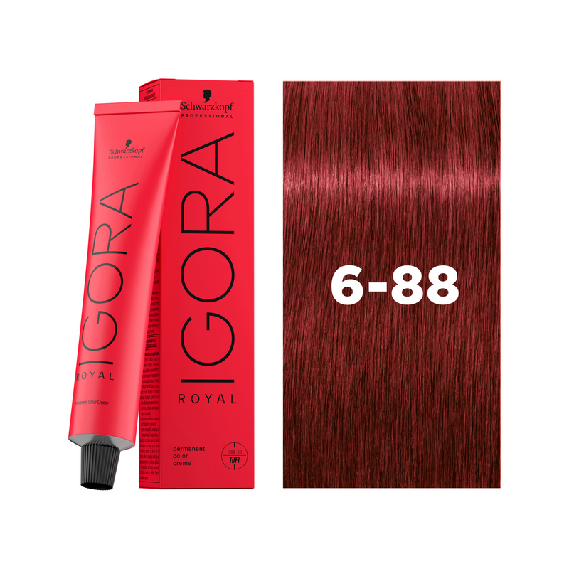Schwarzkopf Professional Igora Royal 6-88 Dark Blonde Red Extra, 60ml Buy at Indicrest