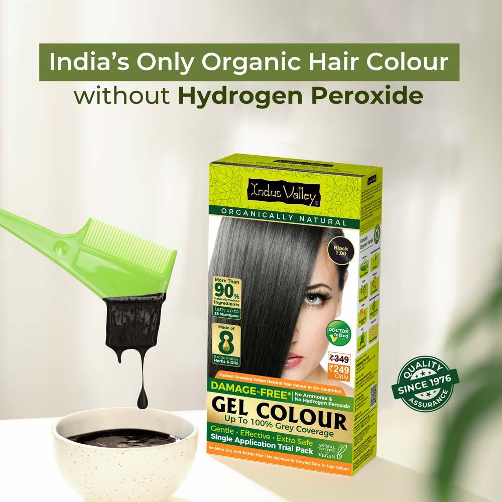 Indus Valley Gentle Gel Hair Colour for Grey Coverage Buy at Indicrest