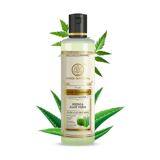 Khadi Neem & Aloevera Hair Cleanser 210ml - Indicrest Buy at Indicrest