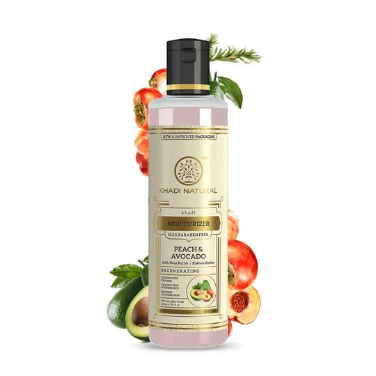 Khadi Peach & Avocado Mosturizer 210ml - Indicrest Buy at Indicrest