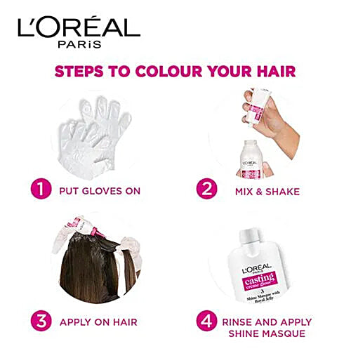 L'Oreal  Paris Casting Crème Gloss - Small Pack, 45g - 316 Burgundy4