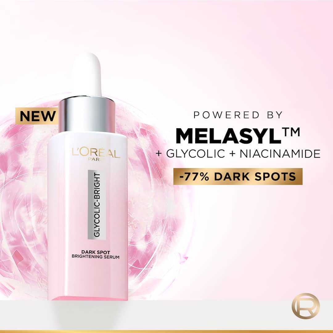 L'Oreal  Paris Glycolic Bright Dark Spot Serum 8% Glycolic Acid – 15ml11
