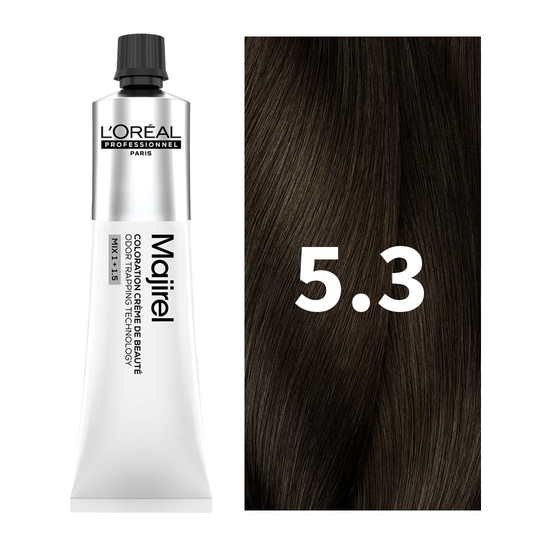 L'Oreal Professionnel Paris Majirel - 5.3 (Light Golden Brown) 49.5 g indicrest Buy at Indicrest