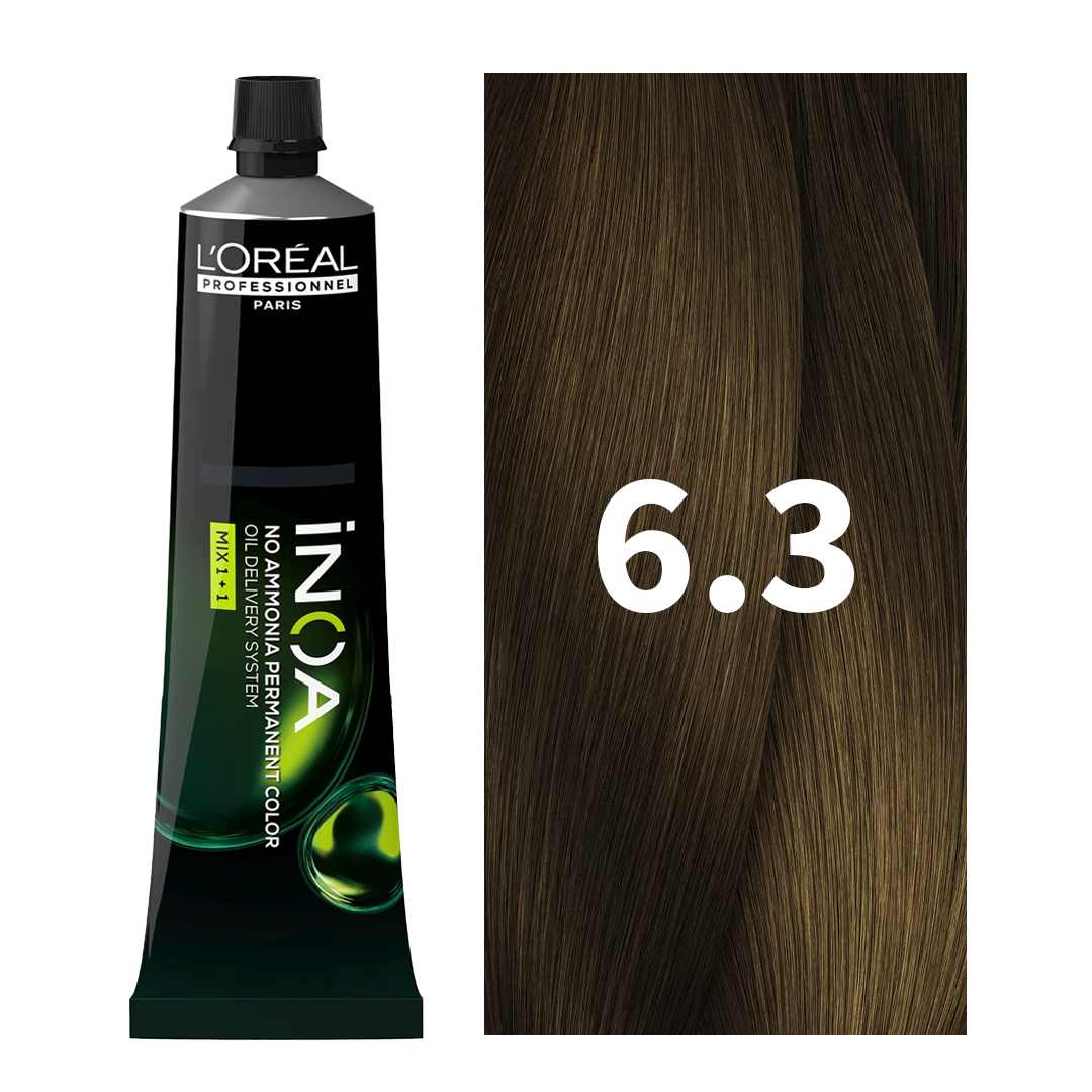 L'Oreal Professionnel Paris iNOA – 6.3 (Dark Golden Blonde) Ammonia-Free Hair Color, 60g at Indicrest Buy at Indicrest