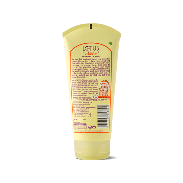 Lotus Herbals Apriscrub Fresh Apricot Scrub, 180g Buy at Indicrest Image 2