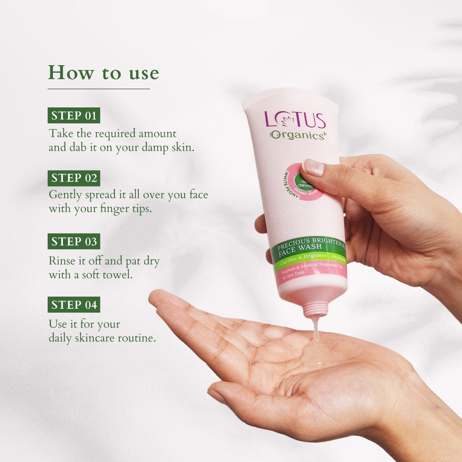 LOTUS ORG Precious Brightening Face Wash 100g - Indicrest Buy at Indicrest Image 6