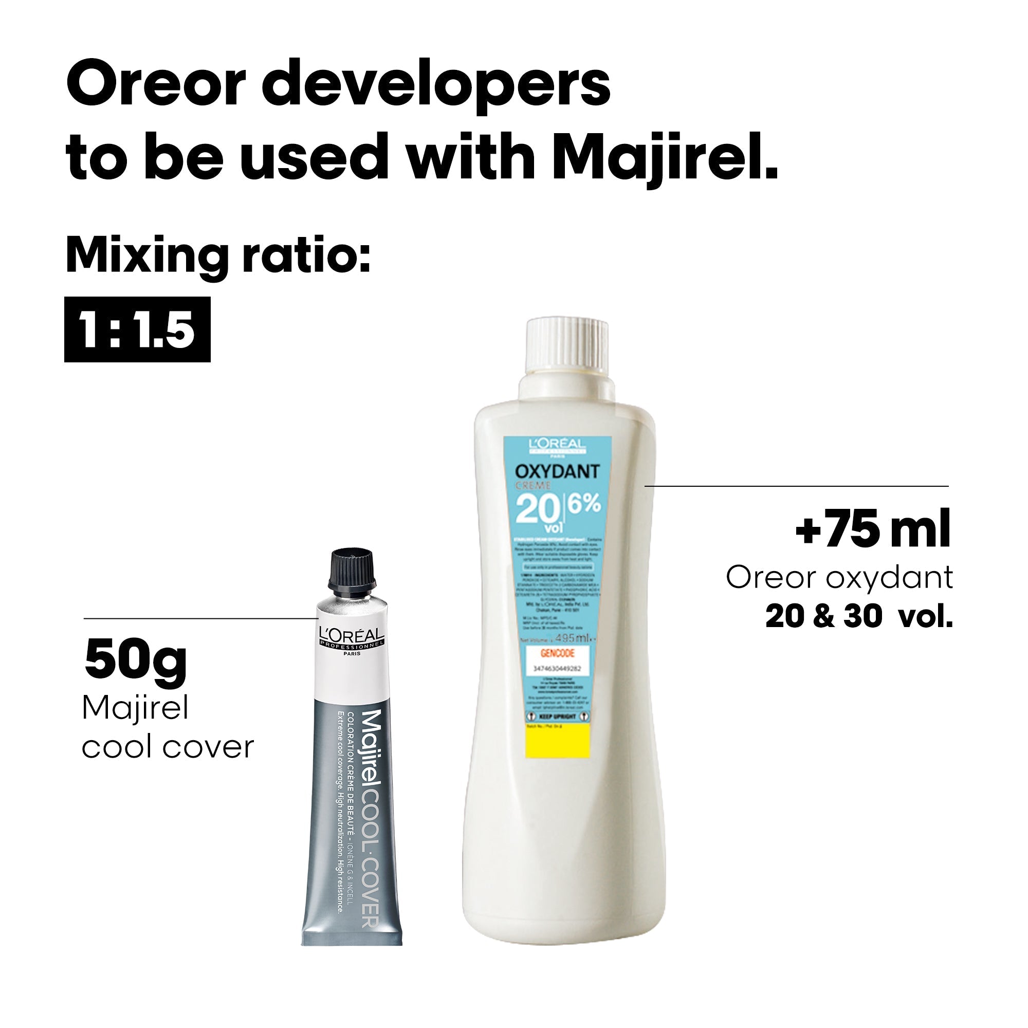 L'Oreal Professionnel Paris Majirel - Cool Cover 7.1 (Ash Blonde) Hair Color, 49.5 g Indicrest Buy at Indicrest Image 5