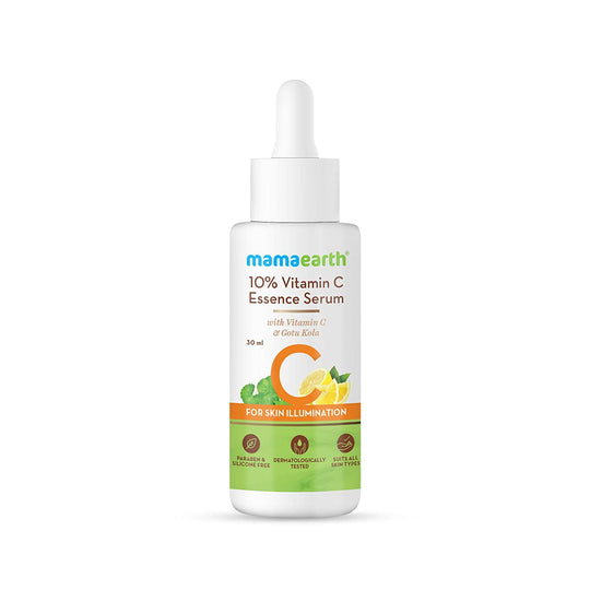 Mamaearth 10% Vitamin Essence Serum, 30ml - Indicrest Buy at Indicrest