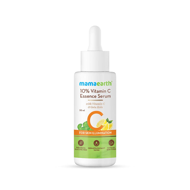 Mamaearth 10% Vitamin Essence Serum, 30ml - Indicrest Buy at Indicrest