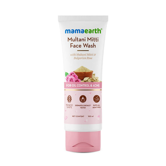 Mamaearth Multani Mitti Face Wash, 100ml - Indicrest Buy at Indicrest