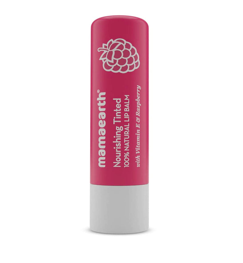 Mamaearth Nourishing Tinted, Lip Balm, Raspberry - Indicrest Buy at Indicrest