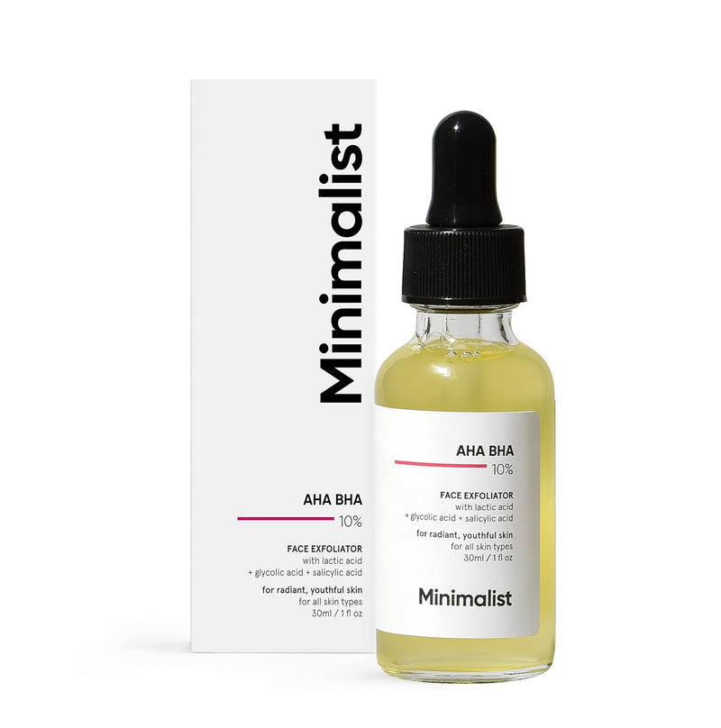 Minimalist AHA BHA 10% Face Exfoliation, 30ml - Indicrest Buy at Indicrest