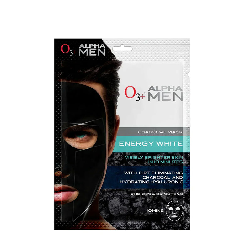 O3+ Alpha Men Face Sheet Mask Charcoal - Indicrest Buy at Indicrest