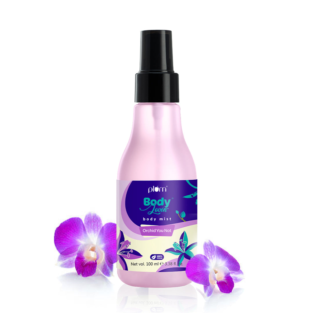 Plum Orchid-You-Not Body Mist by Plum BodyLovin' | Long Lasting | Travel-Friendly | Fresh Floral Fragrance | Perfume Body Spray, 150ml Buy at Indicrest Image 10