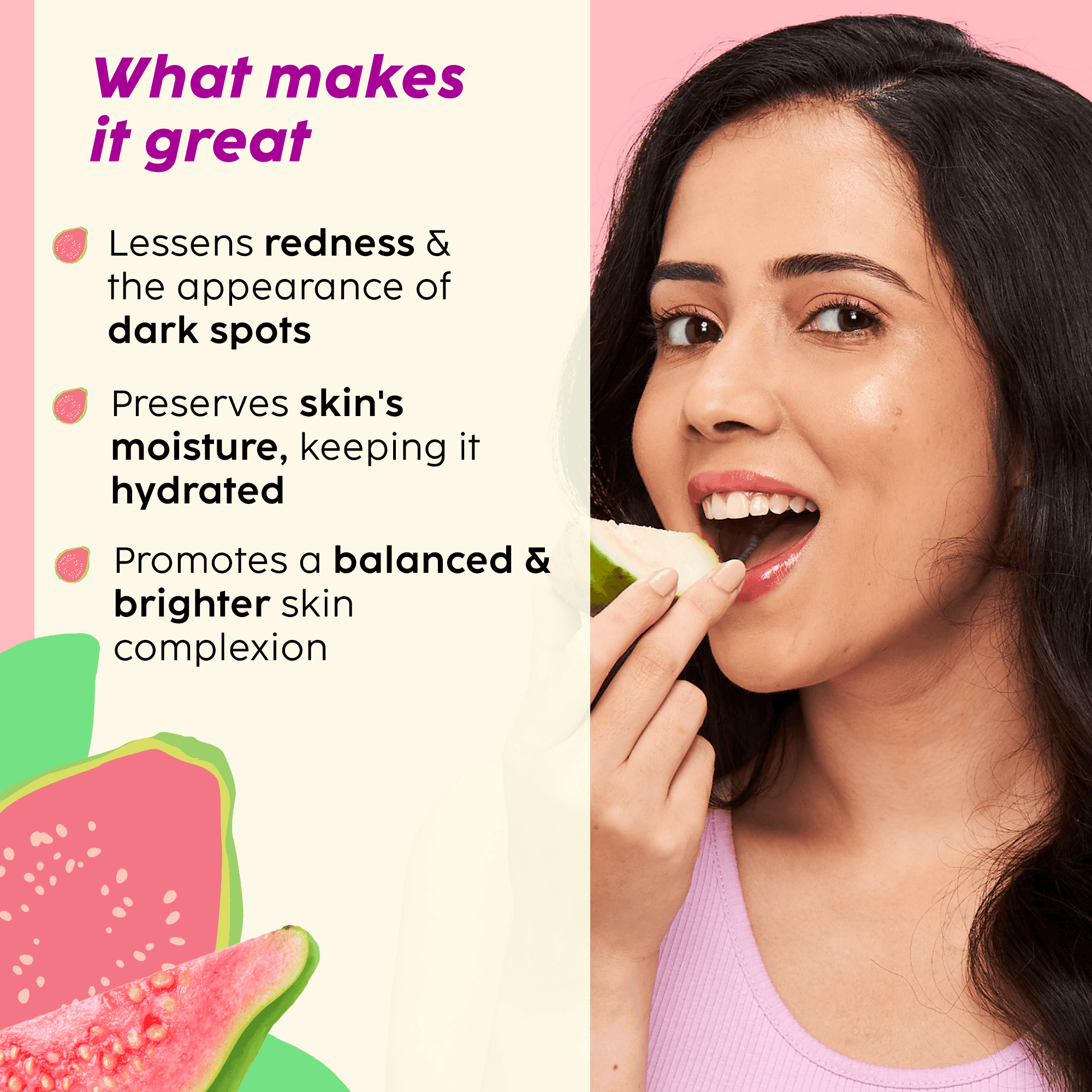 Plix Guava Glow Vitamin C Brightening Face Cleanser – 100ml11