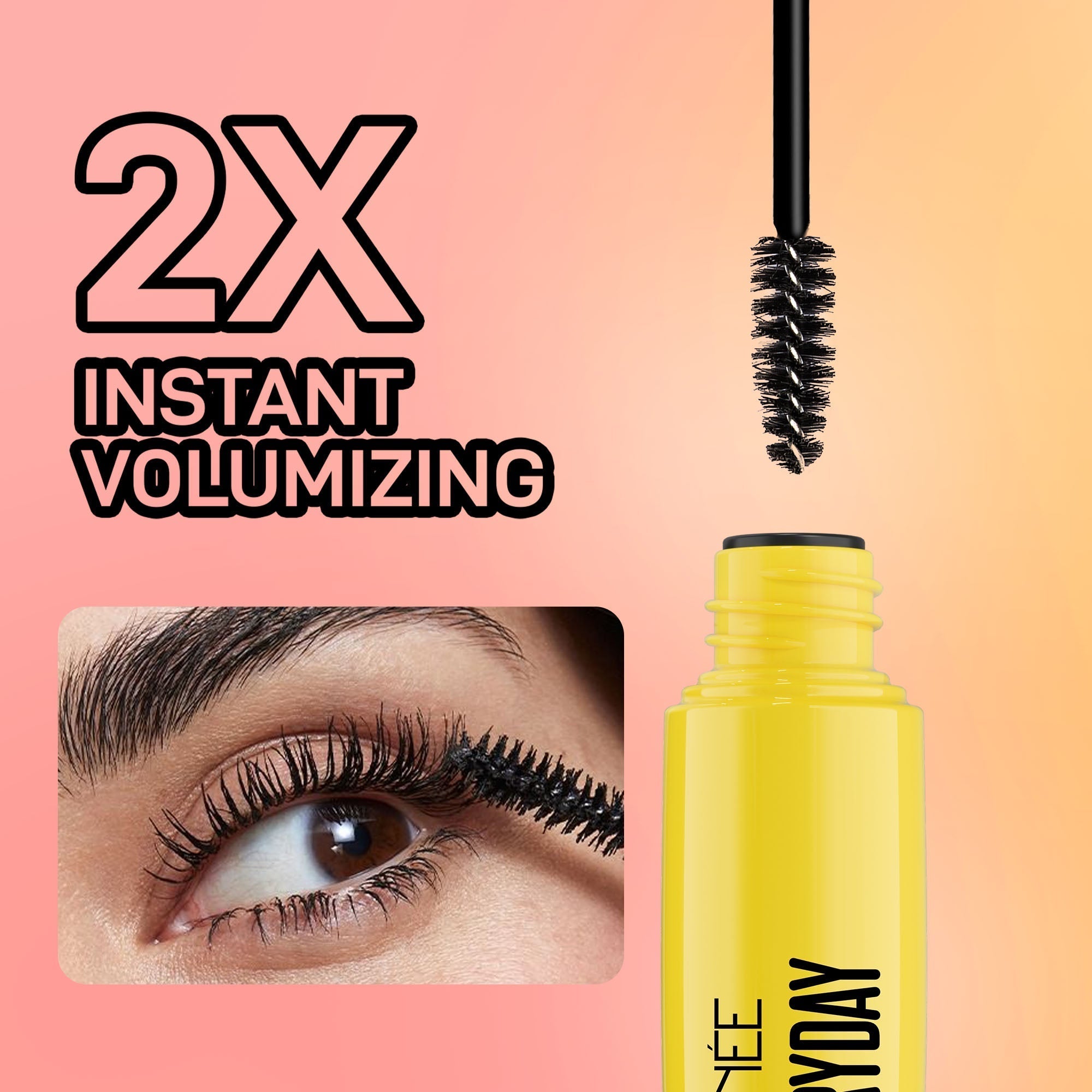 RENEE Everyday 2X Instant Volumizing Waterproof Mascara, 15 ml Buy at Indicrest Image 4