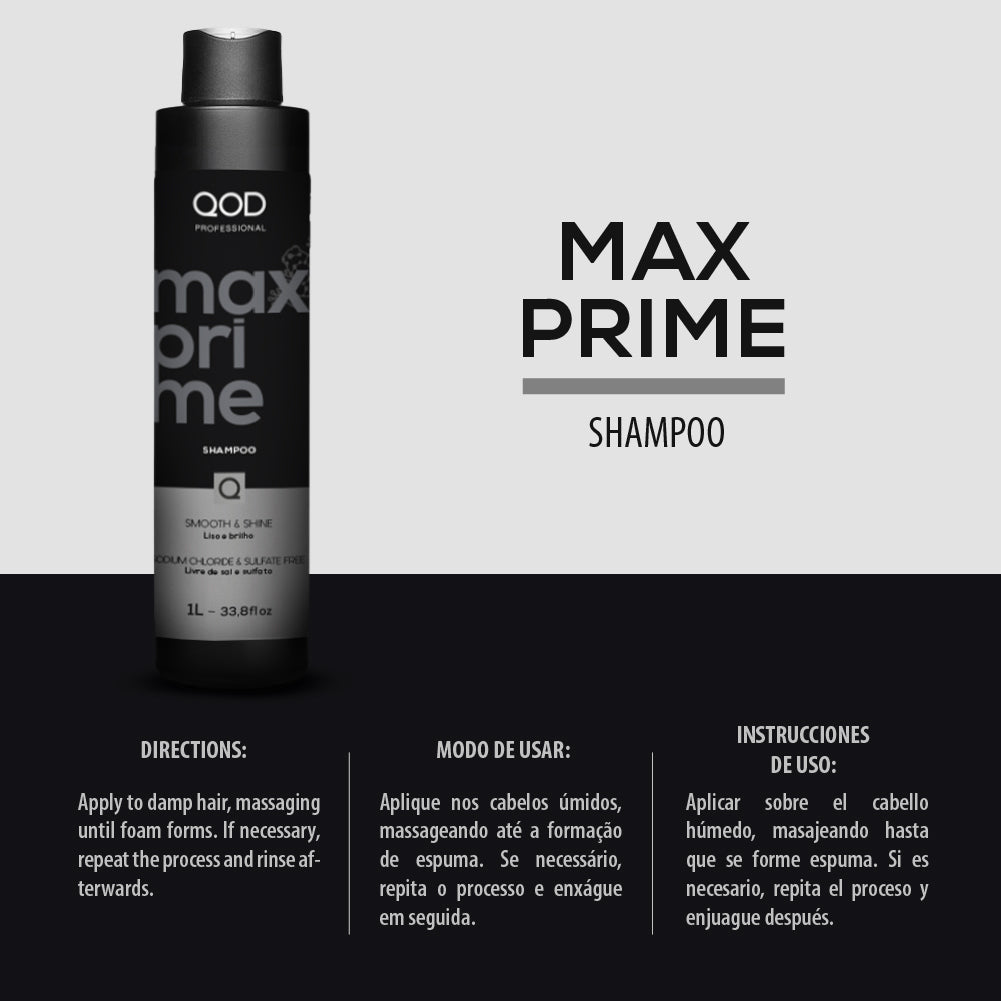 QOD Max Prime Shampoo, 1000ml Buy at Indicrest Image 2