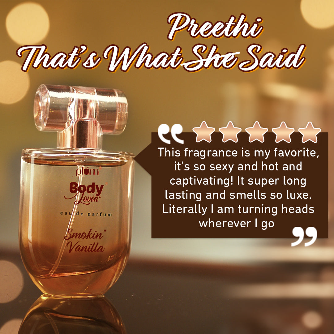 Plum Smokin' Vanilla Eau De Parfum (Perfume) by Plum BodyLovin' | Long Lasting | Supremely Luxurious, 50ml Buy at Indicrest Image 6