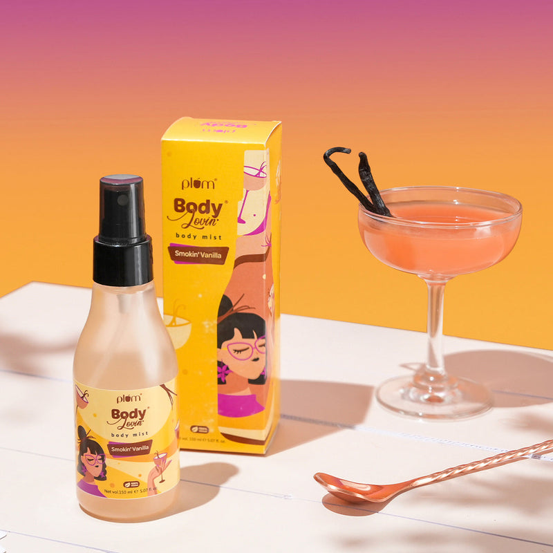 Plum Smokin' Vanilla Body Mist by Plum BodyLovin' | Long Lasting | Travel-Friendly | Spicy Vanilla Fragrance | Perfume Body Spray, 150ml Buy at Indicrest