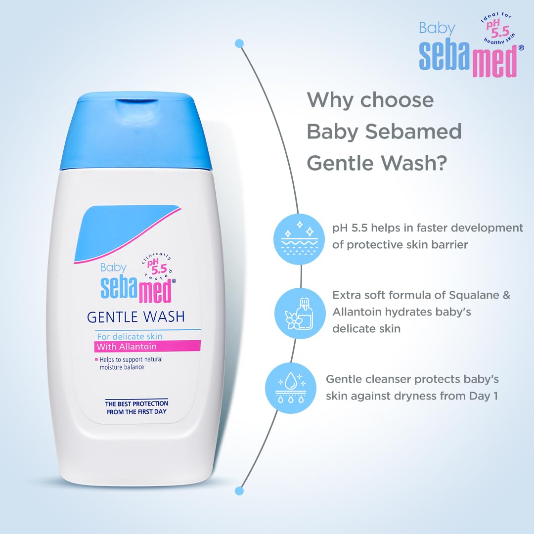 Sebamed Baby Gentle Wash, 200ml Buy at Indicrest Image 2