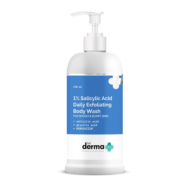 The Derma Co 1% Salicylic Acid Daily Exfoliating Body Wash 100ml - Indicrest Buy at Indicrest