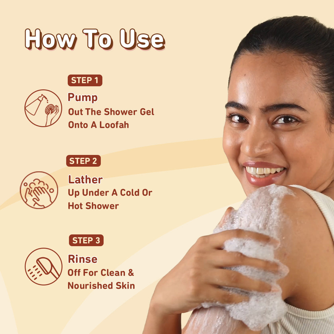 Plum Vanilla Caramello Body Wash by Plum Body Lovin' | SLS-Free | Hydrating Formula | Delicious Caramel Fragrance | Aloe-Infused Body Wash, 240ml Buy at Indicrest Image 6
