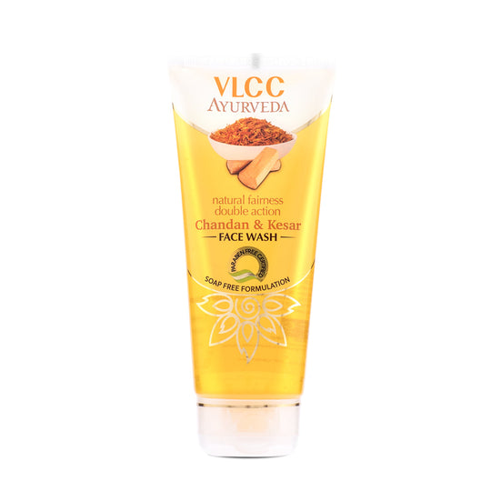 VLCC Ayurveda Natural Fairness Chandan & Kesar Face Wash - 100 ml Buy at Indicrest