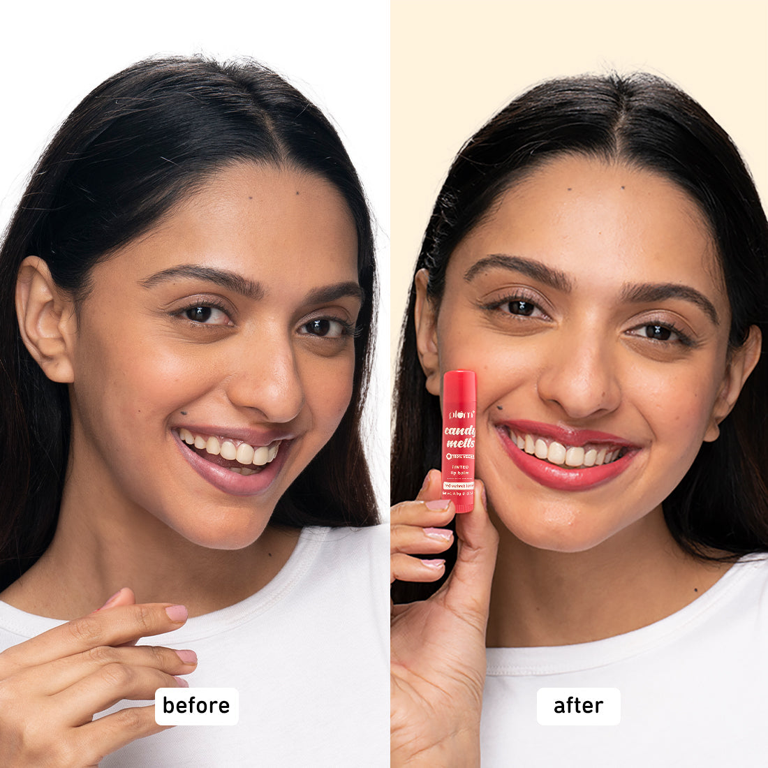 Plum Candy Melts Red Velvet Love Tinted Lip Balm | Nourishes & Protects | Sheer-Tint | Velvety Smooth, 4.5g Buy at Indicrest Image 5
