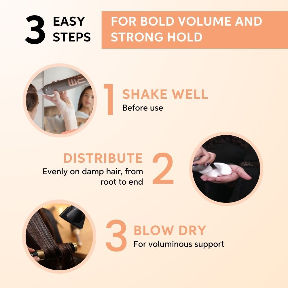 Wella Professionals EIMI Extra Volume Strong Hold Volumizing Mousse, 300ml9