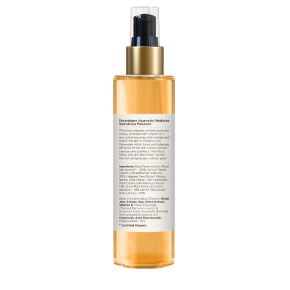 Forest Essentials Delicate Facial Cleanser - Honey, Lemon & Rosewater, Ayurvedic Face Wash, Dry Skin, 130ml